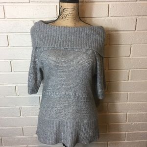 WHITE HOUSE BLK MARKET GRAY Sweater